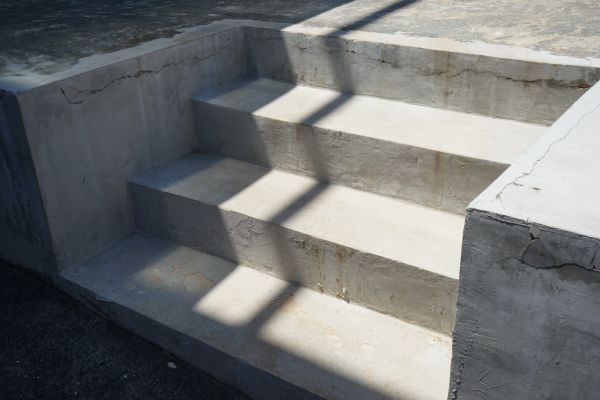 Poured Steps Installation in Napa