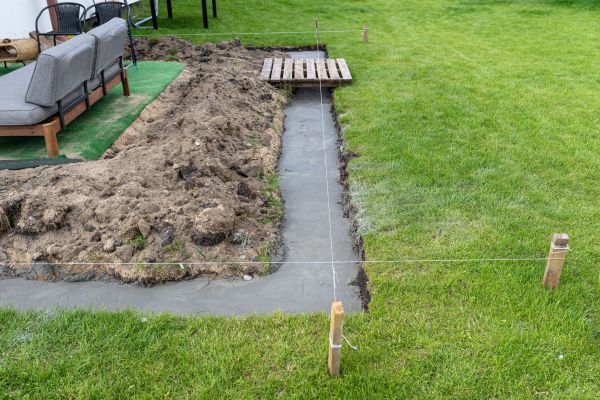 Cement Footer Installation in Napa